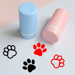 carimbo de pata de gato para artesanato