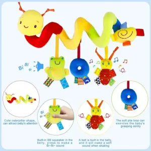 brinquedo espiral para carrinho de bebê