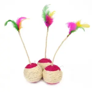 brinquedo bola de sisal para gatos
