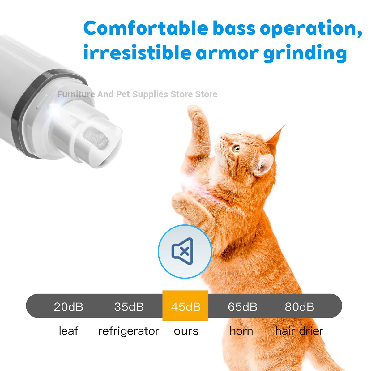 Aparador de Unhas para Cães e Gatos Recarregável USB com Luz LED - Imagem 6