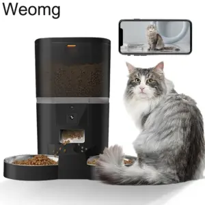 alimentador automático para cães e gatos com câmera