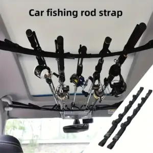 cinta de fixação de vara de pesca para carro