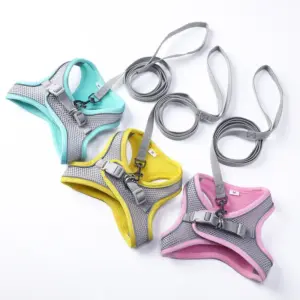colete peitoral para cães e gatos ajustável