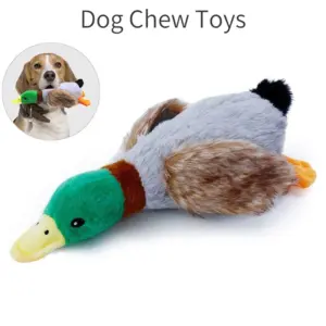 brinquedo de pelúcia para cães pato com som