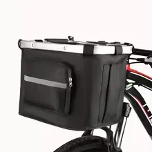 cesto de bicicleta dobrável para cães e gatos