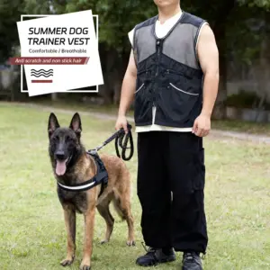 colete de treinamento para cães de malha leve