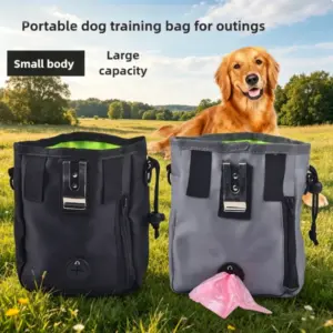 bolsa de petiscos para cães dobrável