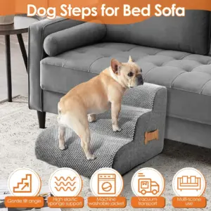 escada rampa para cães com alça oculta