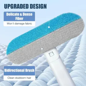 escova removedora de pelos para pets com cabo longo