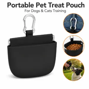pochete de silicone para petiscos de cães