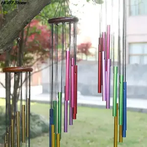 wind chimes memorial pet 12 tubos de alumínio