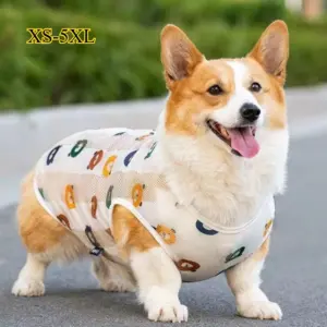 colete de malha fina para cães e gatos