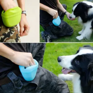 bolsa de treinamento para cães em silicone