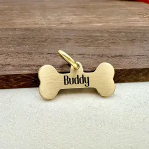 tag de identificação osso para cães