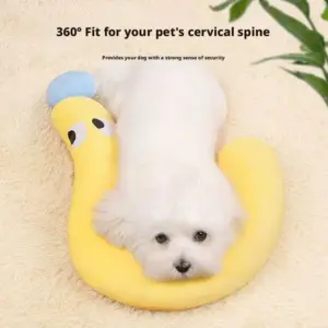 almofada de pescoço u para cães e gatos pequenos