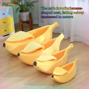 cama toca banana para gatos