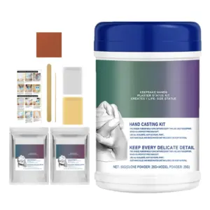 kit de moldagem 3d de mãos de argila