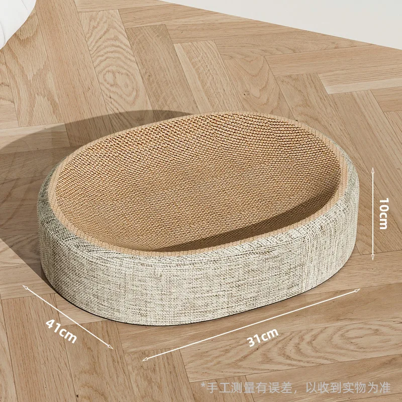 Ninho e Arranhador para Gatos Oval 41x31x10 cm em Sisal - Imagem 3
