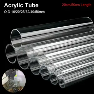 tubo acrílico transparente para aquário