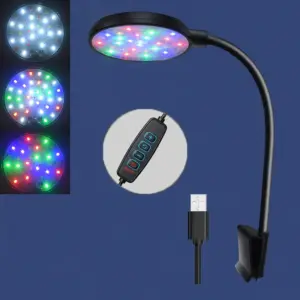 luminária LED USB para aquário