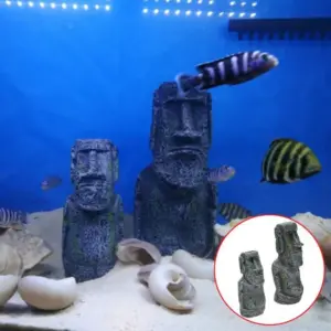 estátua ilha de páscoa para aquário