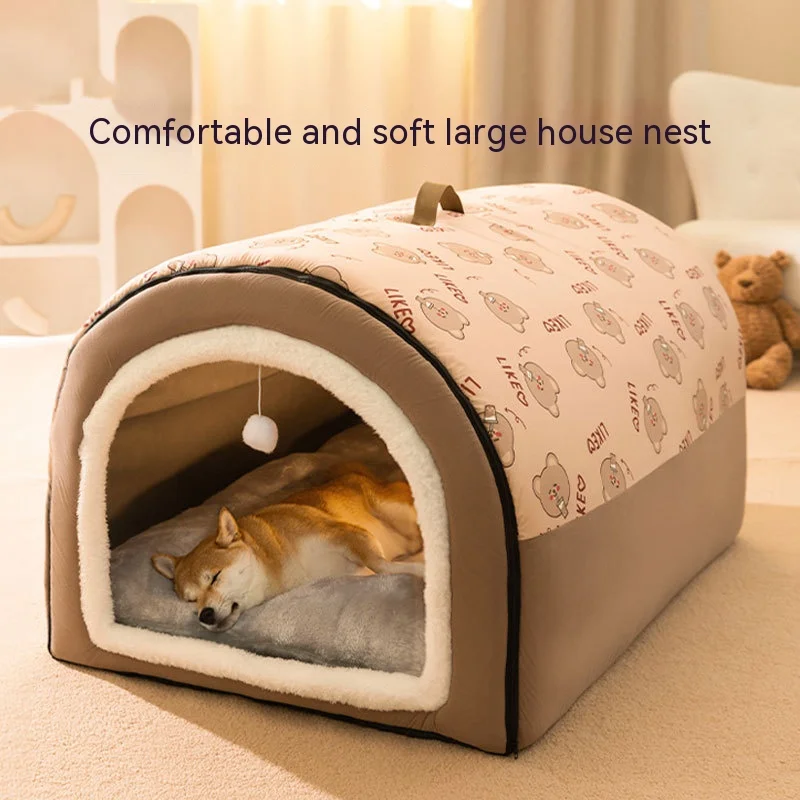 cama toca para cães e gatos removível e lavável