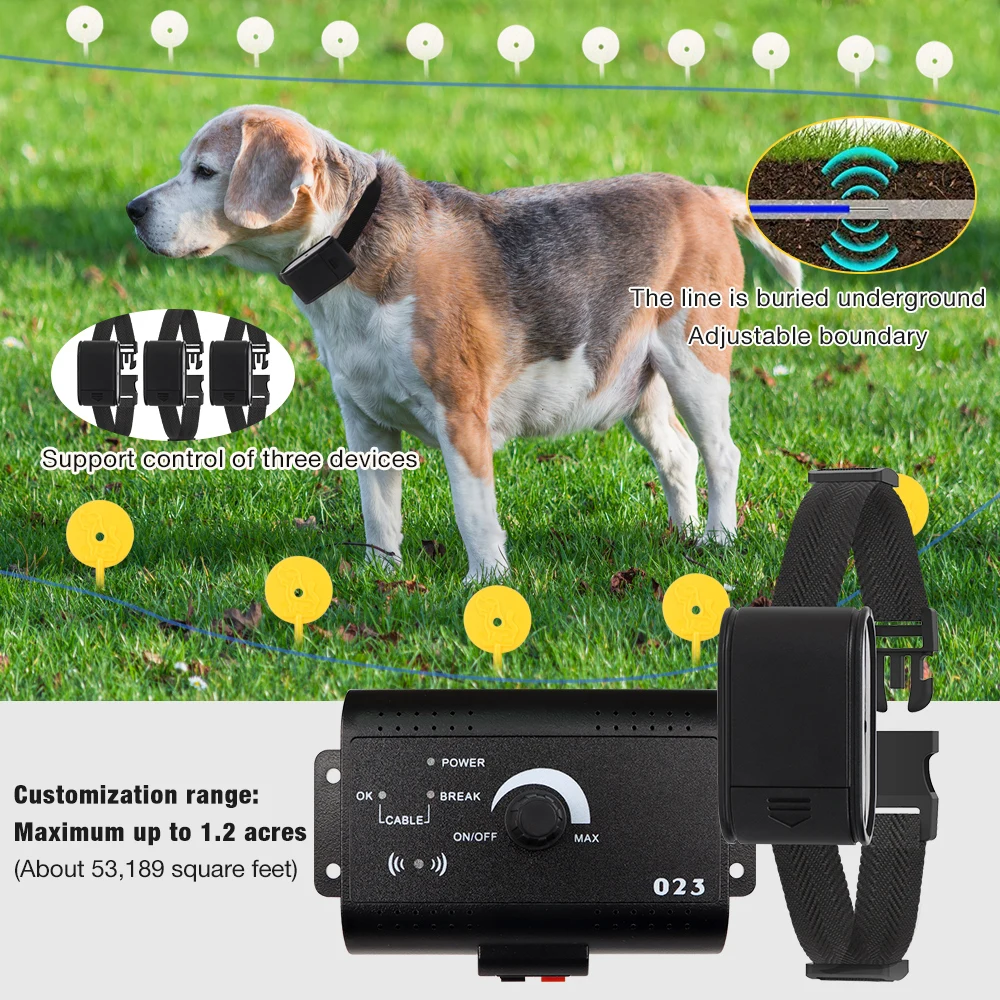 Coleira Eletrônica para Cães com Cerca Invisível Ajustável - Imagem 2