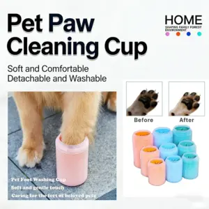 copo limpador de patas para cães