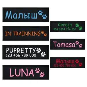 etiqueta de identificação para cães personalizada