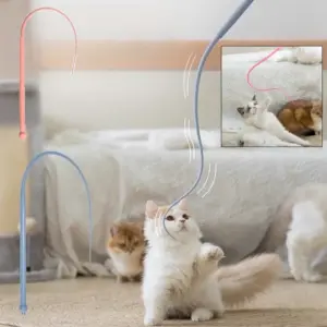 varinha teaser para gatos com cauda de rato