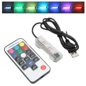 luz led usb para aquário com controle remoto
