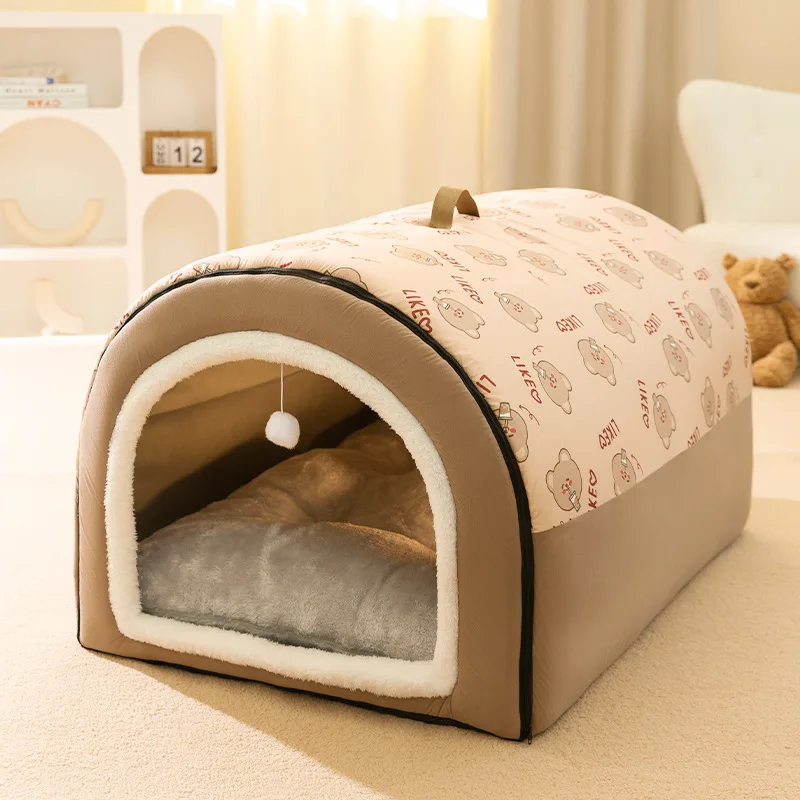 Cama Toca Neuro Cat para Cães e Gatos de Poliéster Removível e Lavável - Imagem 6