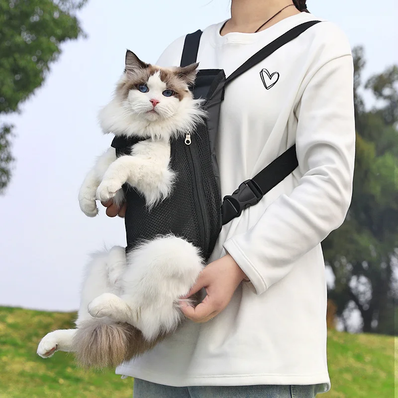 Mochila para Cães e Gatos de Nylon Camuflada Ajustável para Viagem - Imagem 4