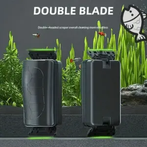 escova magnética para aquário com lâmina dupla